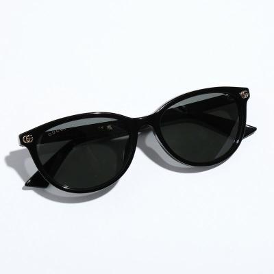 GUCCI GG1618/S ケース付き オーバル ブラック 黒 メタルフレーム 楽天