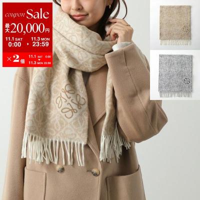 【美品】LOEWE カシミア混マフラー 中古・古着通販】LOEWE (ロエベ) カシミヤ混マフラー ピンク