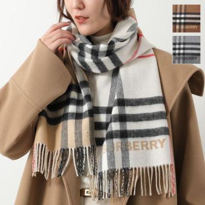 BURBERRY　バーバリー　マフラー　カシミア　アイボリー BURBERRY バーバリー マフラー カシミア100％ アイボリー 美品
