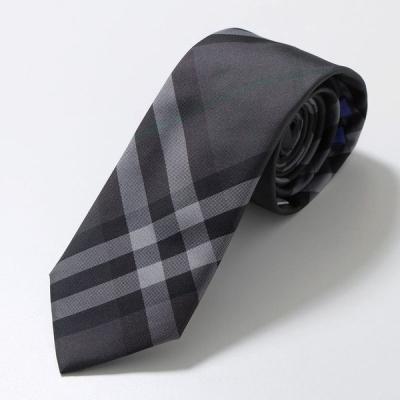 未使用級　 現行タグ　バーバリー　ノバチェック　メガチェック　ネクタイ　グレー系 未使用級 現行タグ バーバリー ノバチェック メガチェック ネクタイ