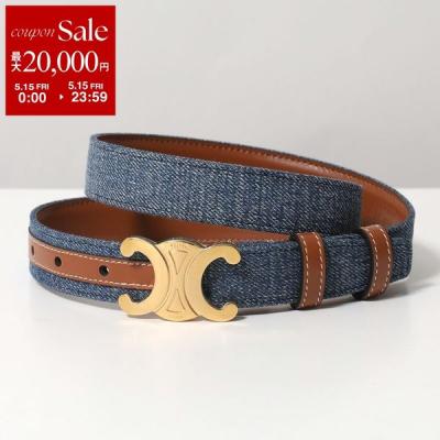 セリーヌベルト/ レザー　ネイビー CELINE セリーヌ ベルト ネイビー 馬車 ホースキャリッジ レザー