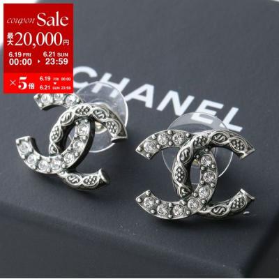 CHANEL ピアス（石素材：ラインストーン）｜レディースアクセサリー