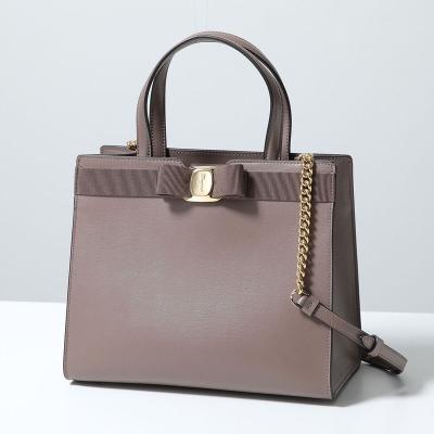 【美品✨】 フェラガモ ショルダーバッグ ヴァラリボン オールレザー FERRAGAMO（フェラガモ） 並行輸入 ショルダーバッグ ヴァラ リボン