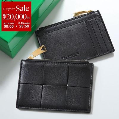 【美品】 箱付き ボッテガ レザー ケース 小銭入れ ファスナー ブラック BOTTEGA VENETA メンズ小銭入れ、コインケース｜財布｜ファッション