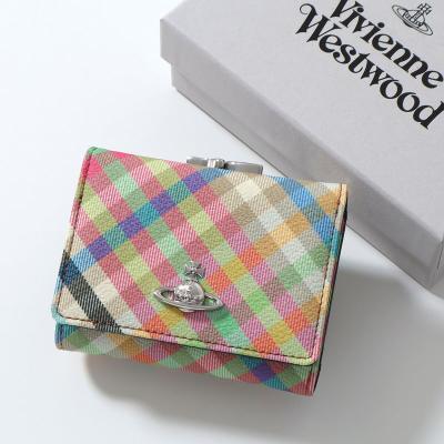 vivienne westwood 財布 チェック（レディース三つ折財布）｜財布