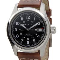 ポイント5倍 ヤフービッグボーナス ハミルトン HAMILTON 腕時計 メンズ H70455533 カーキ フィールド オート ブラック×シルバー ブラウンレザー ブランド | s-select