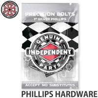 高い品質 インディペンデント フィリップス ハードウェア INDEPENDENT PHILLIPS HARDWARE スケートボード ボルト ビス ナット カラー:Bk サイズ:7 8