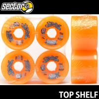 フリーライド WHEEL ウレタン トップ セクター 【SECTOR 9 TOP SHELF】 半透明 ウィール ナイン スケートボード サイズ:74mm/78a カラー:BLUE ダウンヒル シェルフ