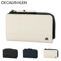 シーケー カルバンクライン キーケース 4連 小銭入れ 本革 軽量 メンズ 836632 スフレ CK CALVIN KLEIN コインケース レザー 羊革 | サックスバーYahoo!店