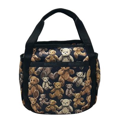 LeSportsac ボストンバッグ トラベル ハンド アニマル柄 犬 猫 軽量 