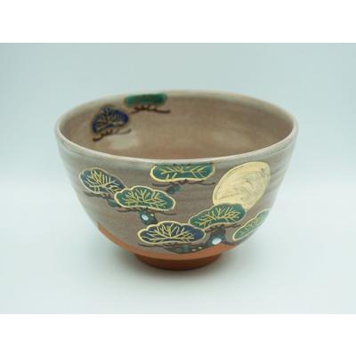 茶道具　京焼　三代　東山深山造　色絵　四季草花文　吊香炉　共布共箱　MR7382 茶道具京焼三代東山深山造色絵四季草花文吊香炉共布共箱MR7382