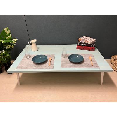 【送料無料】 ローテーブル 120cm 70cm スカイブルー アンティーク ローテーブル 120 70（テーブル） | 家具、インテリア のおすすめ人気