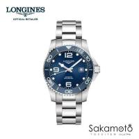 ロンジンLongines ハイドロコンクエスト セラミックベゼル ダイバー 30気圧防水 自動巻　41ミリケース　男性用　ブルー文字盤　正規品　L3.781.4.96.6 | 金澤時計職人の店 さかもと