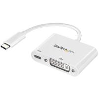 StarTech CDP2DVIUCPW ホワイト USB Type-C-DVI 変換ディスプレイアダプタ USB Power Delivery対応 | 総合通販PREMOA Yahoo!店