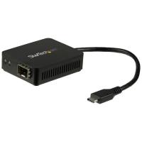 StarTech US1GC30SFP ブラック USB-C 光ファイバ変換アダプタ オープンSFP 1000Base-SX/LX Win/ Mac/ Linux対応 | 総合通販PREMOA Yahoo!店