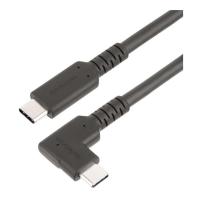 StarTech RUSB31CC1MBR ブラック USB-Cケーブル (L型コネクター/高耐久/1m/USB 3.2 Gen 2(10 Gbps)/4K60Hz DP Altモード/100W USB Power Delivery) | 総合通販PREMOA Yahoo!店