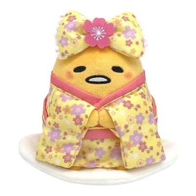 ぐでたま 桜着物 ぬいぐるみ マスコット ホルダー セット ナカジマコーポレーション 桜着物 ぐでたま ぬいぐるみ S サンリオ