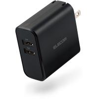 USB充電器 ELECOM エレコム MPA-ACU05BK スマートフォン・タブレット用AC充電器 4.8A出力 USB-Aメス2ポート おまかせ充電搭載 ブラック | 総合通販PREMOA Yahoo!店