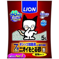 ニオイをとる砂7歳以上用鉱物タイプ 5L ライオン | 総合通販PREMOA Yahoo!店