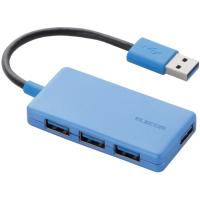 USBハブ ELECOM エレコム U3H-A416BBU USBHUB3.0 コンパクト バスパワー 4ポートブルー | 総合通販PREMOA Yahoo!店