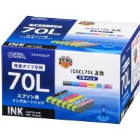 オーム電機 INK-E70LB-6P エプソン互換 IC6CL70L 染料6色 | 総合通販PREMOA Yahoo!店