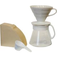 HARIO V60 セラミックドリッパー02セット XVDD-3012W | 総合通販PREMOA Yahoo!店