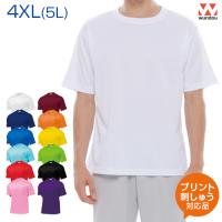 タフドライＴシャツ タフドライ wundou ウンドウ 5L 大きいサイズ オリジナルプリント対応 半袖Ｔシャツ ドライ 名入れ 吸汗速乾 無地 シンプル | サンシンスポーツ