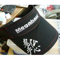 メガバス Megabass サンバイザー BLACK/WHITE | CURIOSITY Yahoo!店