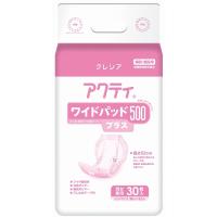 (日本製紙クレシア) アクティ ワイドパッド 500プラス 約3回分 30枚×6袋（ケース） | 介護shopサンアイYahoo!店