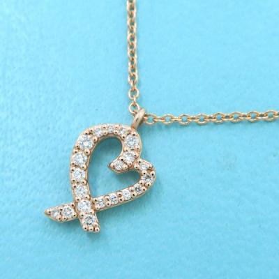 ティファニー ラビングハート ダイヤモンド ネックレス tiffanyの