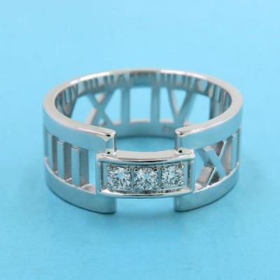 Tiffany & Co. ホワイトゴールドサファイア オープンリング ティファニー リング サファイア（リング素材：ホワイトゴールド）の