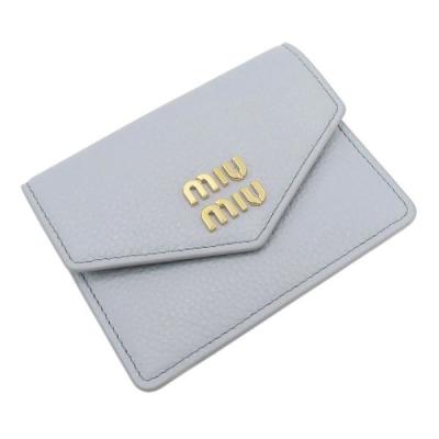 miumiu 名刺入れ※ギャランティカード有り 優美なテクスチャーが個性を