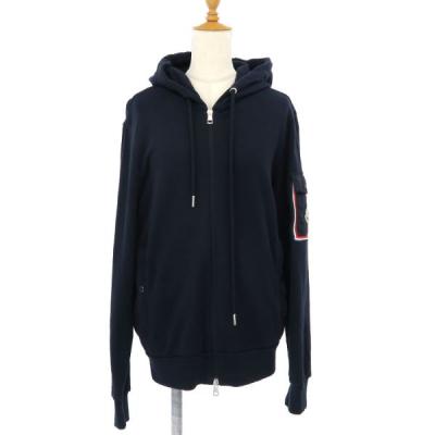 超希少3L⭐美品⭐モンクレール　プルオーバー　パーカー　HOODIE　ネイビー cloudshoe_ml-8g00036-778-810