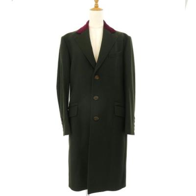 極美品✨ ヴィヴィアンウエストウッド レッドレーベル ベロア コート グリーン 極美品】ヴィヴィアンウエストウッドレッドレーベル美シルエット変形襟