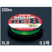 サンライン(SUNLINE) PEライン SIGLON(シグロン) PE×8 ライトグリーン 200m単 5LB 0.3号 | 釣具の三平ヤフー店