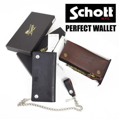 ウォレットチェーン付き財布 メンズ（Schott N.Y.C／メンズ