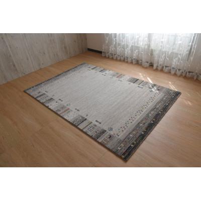 ラグ 絨毯 じゅうたん 200×250cm ベージュ色 ギャッベデザイン ラグ 絨毯 じゅうたん 200×250cm ベージュ色 ギャッベデザイン