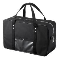 メールボストンバッグ W490×D190×H300mm Lサイズ ブラック（BAG-MAIL2BK） | サンワダイレクト