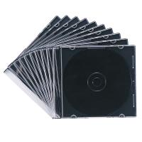 Blu-ray DVD CDケース スリムタイプ 10枚セット ブラック（FCD-PU10MBKN） | サンワダイレクト