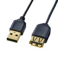 極細USB延長ケーブル A-Aメス延長タイプ ブラック 1m（KU-SLEN10BKK） | サンワダイレクト