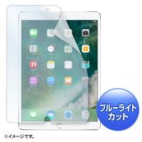 10.5インチ iPad Pro 液晶保護フィルム ブルーライトカット 指紋防止 光沢（LCD-IPAD9BC） | サンワダイレクト