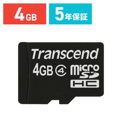 Transcend MicroSDメモリーカード（容量：4GB）｜メモリーカード｜PC