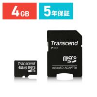 マイクロSD 4GB microSD class10 Transcend社製 スマートフォン（TS4GUSDHC10） | サンワダイレクト