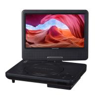 ポータブルDVDプレーヤー 9型ワイド モバイルバッテリー 乾電池等 対応 4WAY電源 ブラック GH-PDV9R-BK/6192/送料無料 | サポニンタイガネット事業部