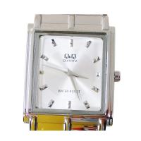 シチズン スクエア腕時計 日本製ムーブメント スライド式フリーアジャスストバンド QA80-201 メンズ 紳士/9052 | サポニンタイガネット事業部