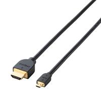 エレコム micro HDMI ケーブル 1m 4K × 2K対応 ブラック DH-HD14EU10BK | Sapphire Yahoo!店