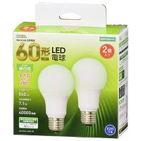 オーム電機 LED電球 E26 60形相当 昼白色 全方向 2個入 LDA7N-G AG52 2P 06-4708 OHM | Sapphire Yahoo!店