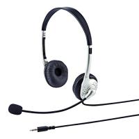 サンワサプライ タブレット用ヘッドセット 3.5mmミニプラグ(4極) 両耳タイプ シルバー MM-HS525TABN | Sapphire Yahoo!店