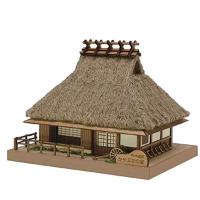 ウッディジョー ミニ建築シリーズ No.5 かやぶきの家 木製模型 | Sapphire Yahoo!店