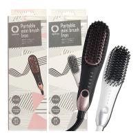 ヘアアイロン アゲツヤ ポータブル ミニブラシアイロン 海外対応 AGETUYA コームアイロン MAX210℃ | 美サイレントあるふぁ
